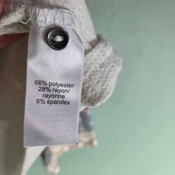 Maurices Womens Heartland Henley Fair Isle Long Sleeve Tee Size 1X Thermal Boho - Picture 6 of 6